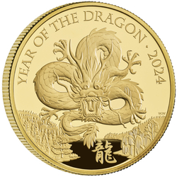 Royal Mint Lunar: Year of the Dragon 1 oz Gold 2024 Proof