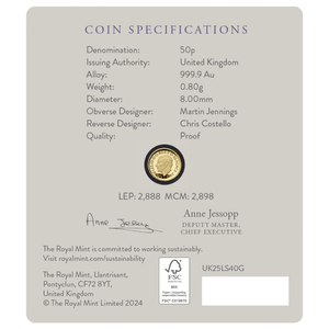 Royal Mint Lunar: Year of the Snake 1/40 oz Gold 2025 Proof