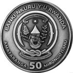 Rwanda: Nautical Ounce - USS Constitution 1 oz Silber 2022 Antique Finish 