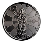 Samoa: Light of Christ 1 oz Silber 2022 Black Rhodium Proof