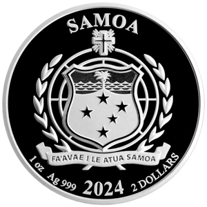 Samoa: Street Fighter coloured 1 oz Silber 2024