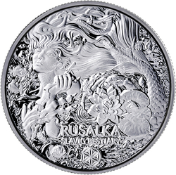 Slavic Bestiary: Rusalka 1000 Francs 2 oz Silber 2022 Coin 