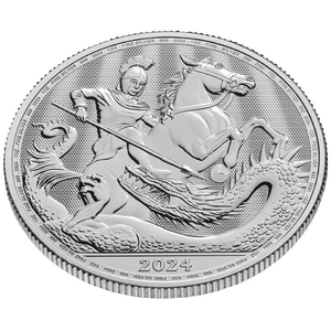 St George and the Dragon 1 oz Silber 2024 Coin