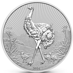 The Next Generation: Mother and Baby Emu 10 oz Silber 2024 Piedfort