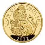 The Royal Tudor Beasts: Lion of England 1 oz Gold 2022 Proof