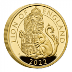 The Royal Tudor Beasts: Lion of England 1 oz Gold 2022 Proof