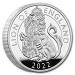 The Royal Tudor Beasts: Lion of England 2 oz Silber 2022 Proof