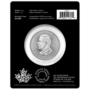 Treasured Canadian Maple Leaf 1 oz Silber 2025 Polar Bear Privy Mark 