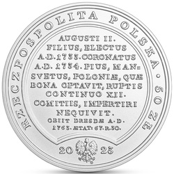 Treasures of Stanisław August - 50 PLN August III Sas Silber Coin