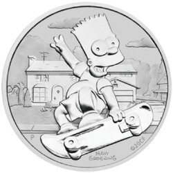 Tuvalu: Bart Simpson 1 oz Silber 2020