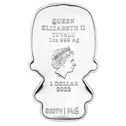 Tuvalu: Bart Simpson coloured 1 oz Silber 2022 Minted Minis Coin