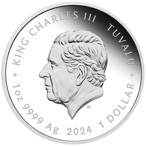 Tuvalu: James Bond - Sean Connery coloured 1 oz Silber 2024 Proof