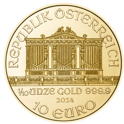 Wiener Philharmoniker 1/10 oz Gold 2024