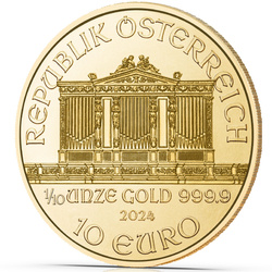 Wiener Philharmoniker 1/10 oz Gold 2024