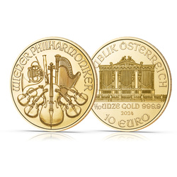 Wiener Philharmoniker 1/10 oz Gold 2024