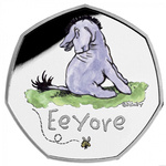 Winnie The Pooh - Eeyore coloured Silber 2022 Proof 