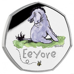 Winnie The Pooh - Eeyore coloured Silber 2022 Proof 