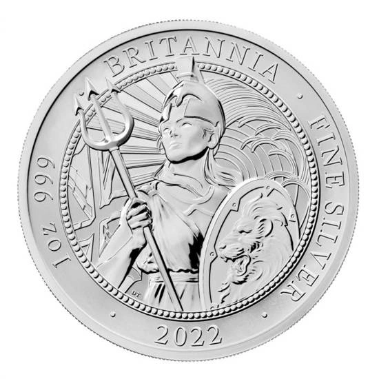 Sada 2 mincí Britannia stříbro 2022 Proof