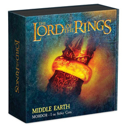 Niue: The Lord of the Rings - Mordor 1 uncja Srebra 2023 Antique Finish