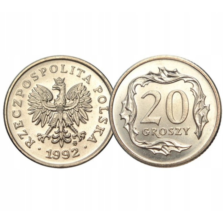 National Bank of Poland: 20 gr from the Mint Bag Coin (100 pcs) - Random Year
