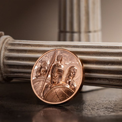 Cook Islands: Sparta 50 gramów Miedzi 2023 Prooflike Ultra High Relief