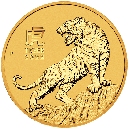 Lunar III: Año del Tigre 2 onzas Oro 2022