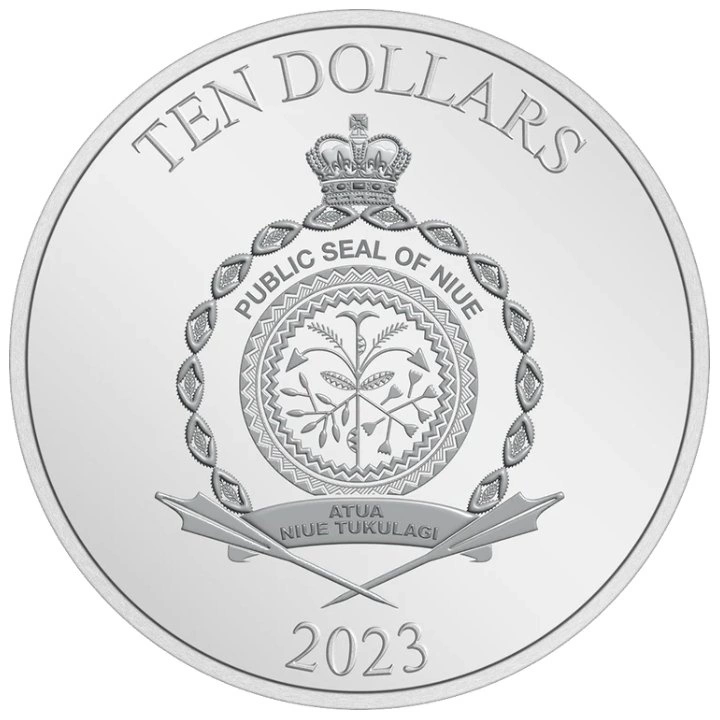 Niue: Obras Maestras del Cine Disney - La Dama y el Vagabundo 3 oz Plata 2023 Proof