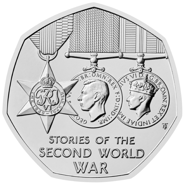 Stories of The Second World War 50p Cupro-Nickel 2025