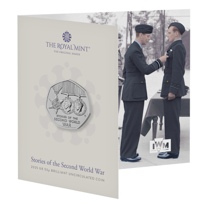 Stories of The Second World War 50p Miedzionikiel 2025