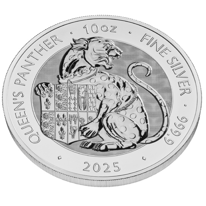 The Royal Tudor Beasts: The Queen's Panther 10 oz Silver 2025