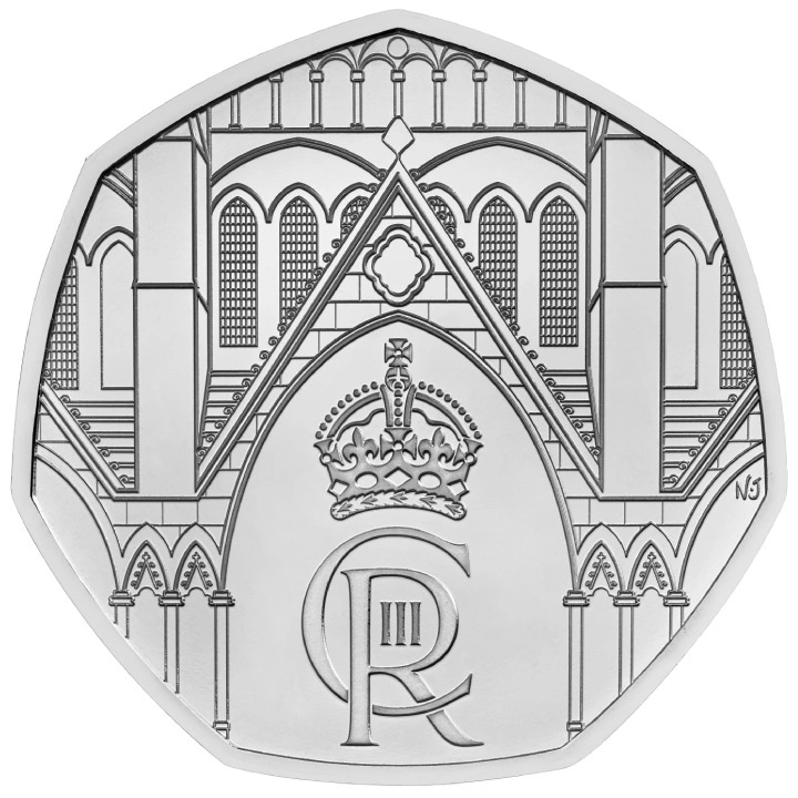 The Coronation of His Majesty King Charles III 50p Cupro-nickel 2023