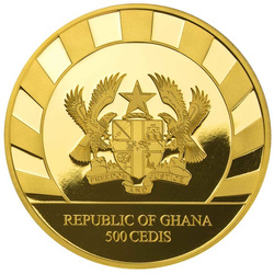 Ghana: Giants of the Ice Age - Cave Lion 1 oz Gold 2022