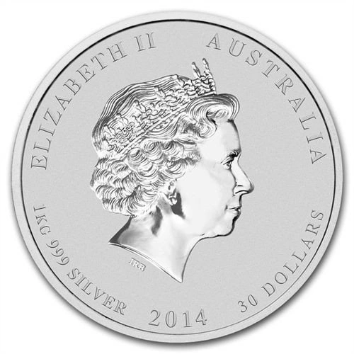 Lunar II: Rok koně 1000 gramů stříbra 2014