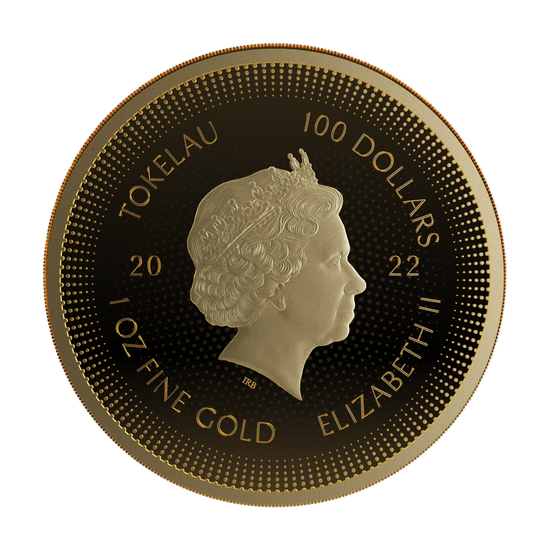 Tokelau: Ikona Marilyn Monroe 1 unce zlata 2022 Prooflike