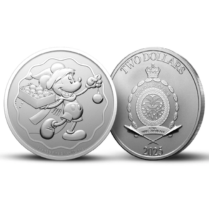 Niue: Disney - Seasons Greetings 1 Unze Silber 2025