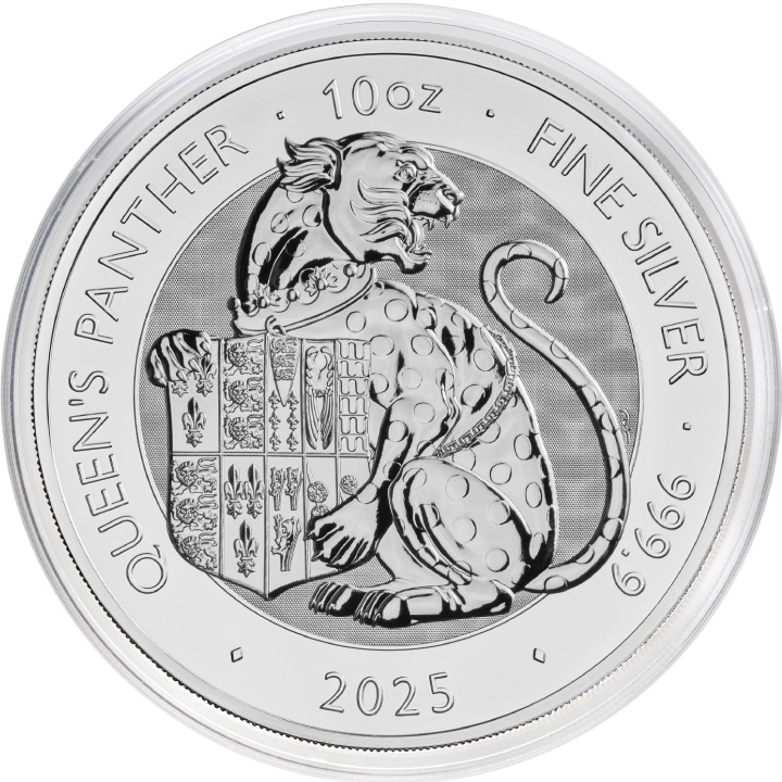 The Royal Tudor Beasts: The Queen's Panther 10 oz Silver 2025