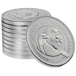 El león y el águila 1 oz Plata 2025