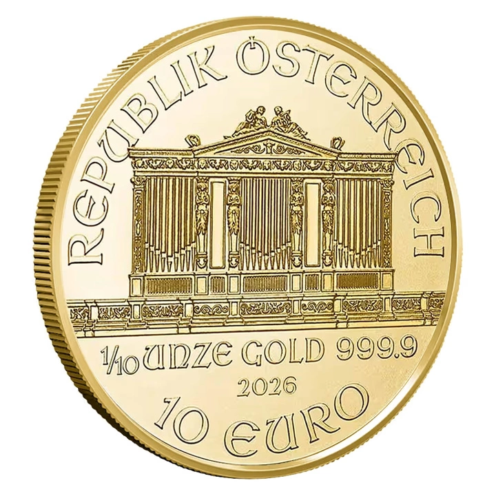 Wiener Philharmoniker 1/10 Unze Gold 2026