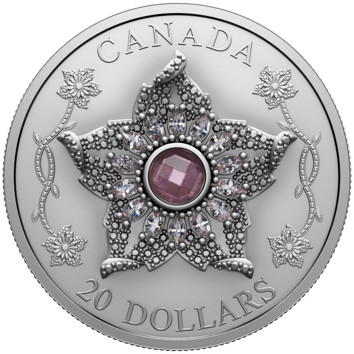 Canada: Williamson Diamond Brooch $20 Silber 2025 Matte Proof