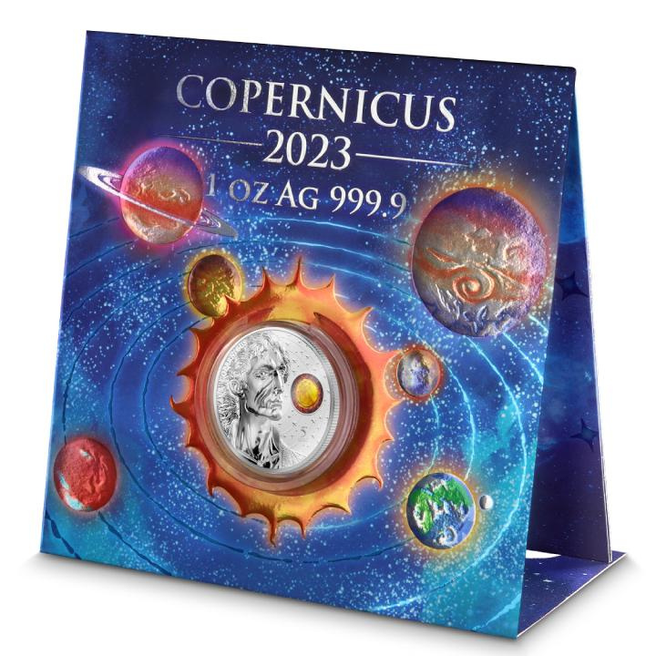 Malta: Copernicus colored 1 oz Silver 2023