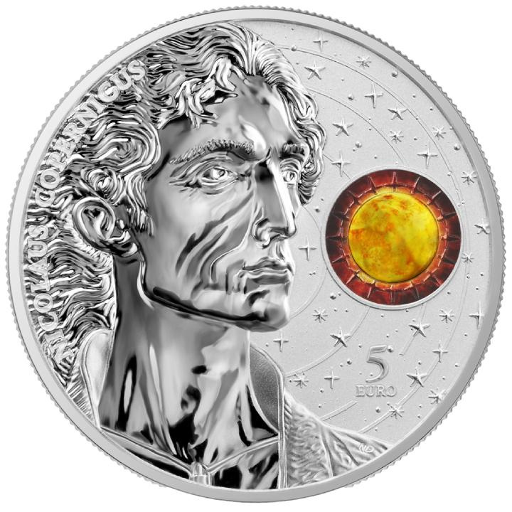 Malta: Copernicus colored 1 oz Silver 2023