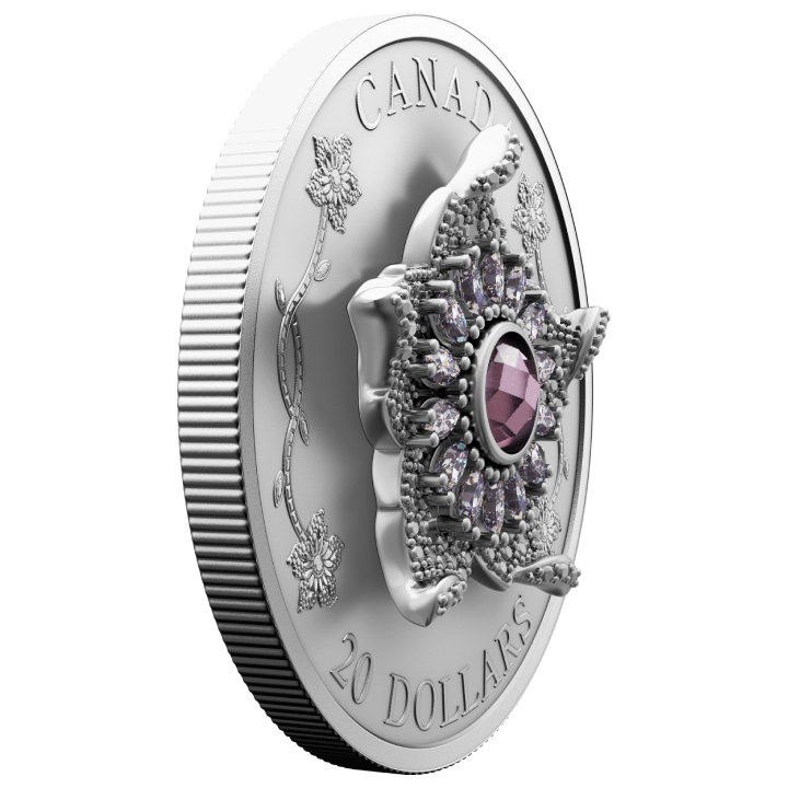 Canada: Williamson Diamond Brooch $20 Silber 2025 Matte Proof