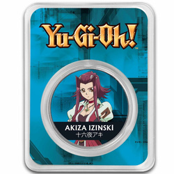 Niue: Yu-Gi-Oh! Akiza Izinski coloured 1 oz Silber 2024 Slab