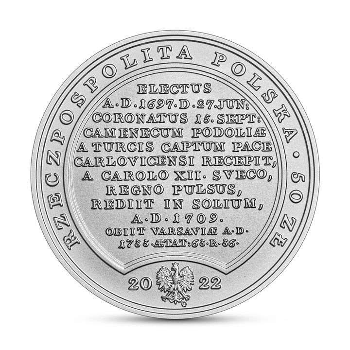 Treasures of Stanisław August - 50 PLN August II Mocny Silver Coin