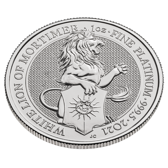 Bestias de la Reina: Mortimers León Blanco 1 oz Platino 2021