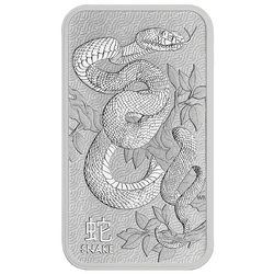 The Perth Mint: Lunar - Snake 1 oz Silver Bar LBMA GD Refiner