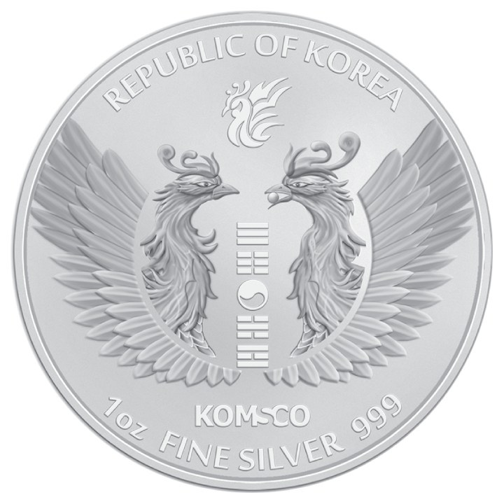 Fénix de Corea 1 oz Plata 2022