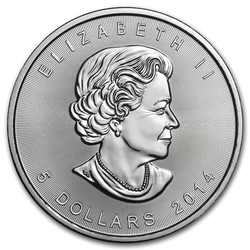 Hoja de Arce Canadiense 1 onza Plata Varias Anualidades