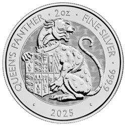 The Royal Tudor Beasts: The Queen's Panther 2 oz Silver 2025