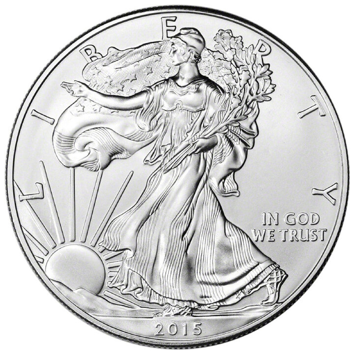 Amerykański Orzeł 1 uncja Srebra 2015 PCGS MS69